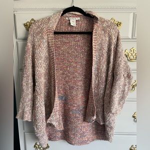 Size small/medium multi colored cardigan. American Rag.